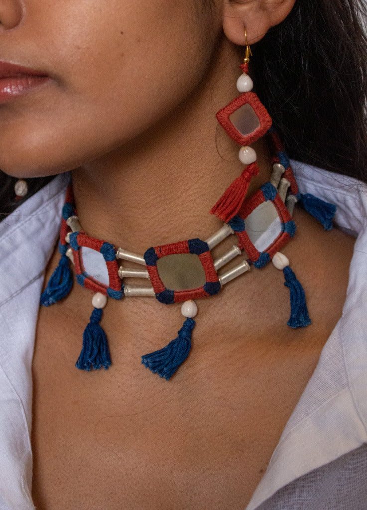 The Santra Project Lambani Choker with Earrings