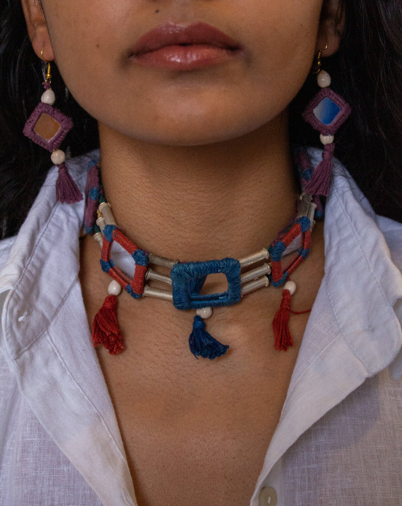 The Santra Project Lambani Choker with Earrings