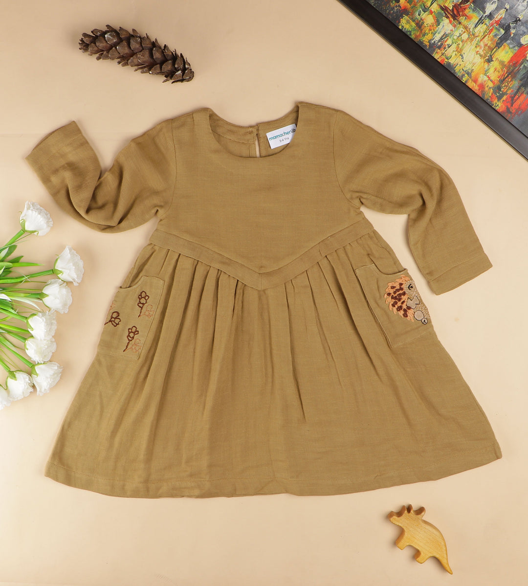 Mamacherub Hopping hedgehog Dress