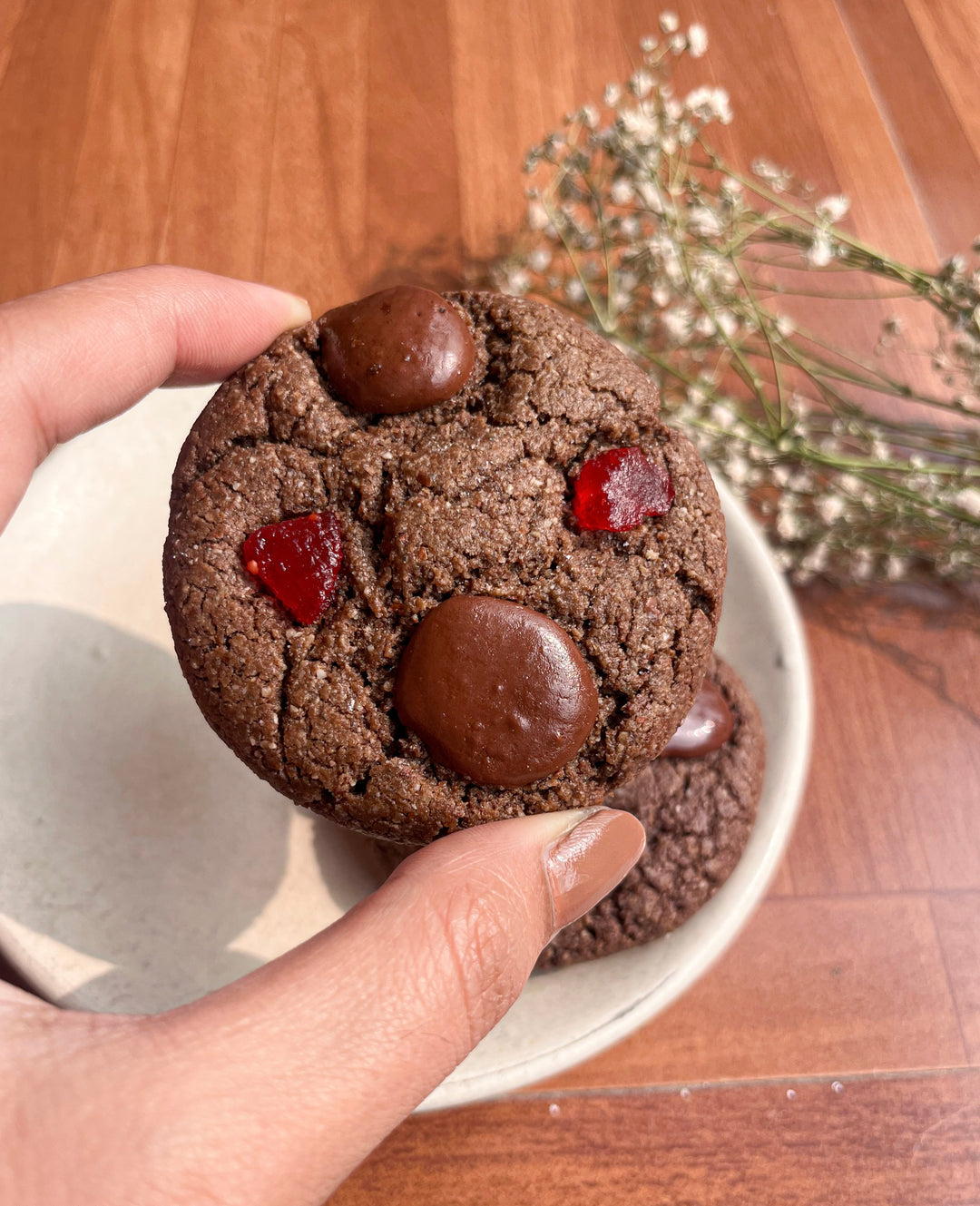 KS Supertreats Valentine Special Strawberry Chocolate Healthy Cookie | Pack of 6 (40 gm Each)