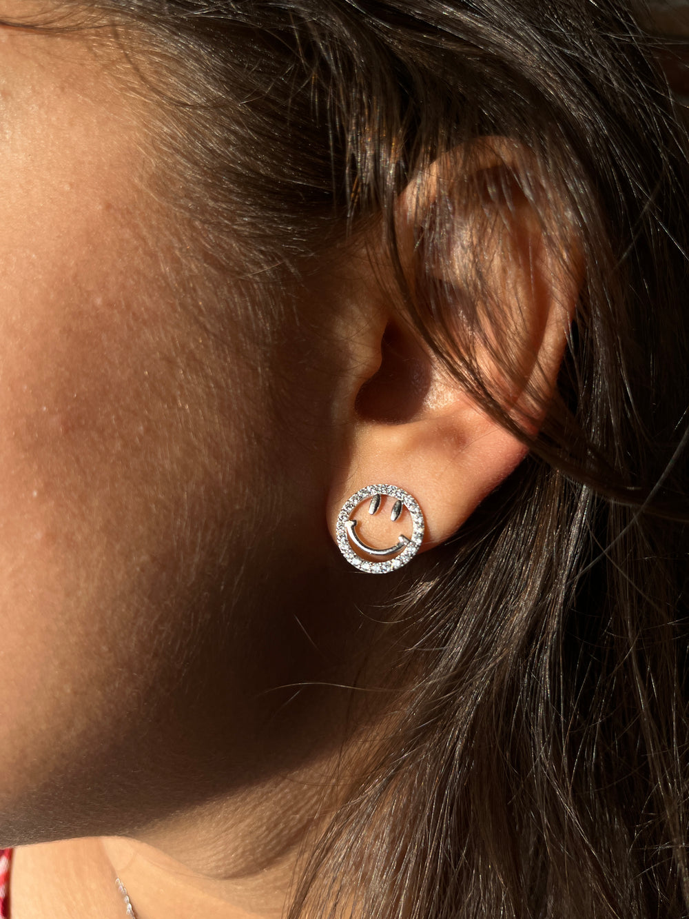 Silversutra Sterling Silver Smiley Earrings | Real Silver Jewellery | Hallmarked
