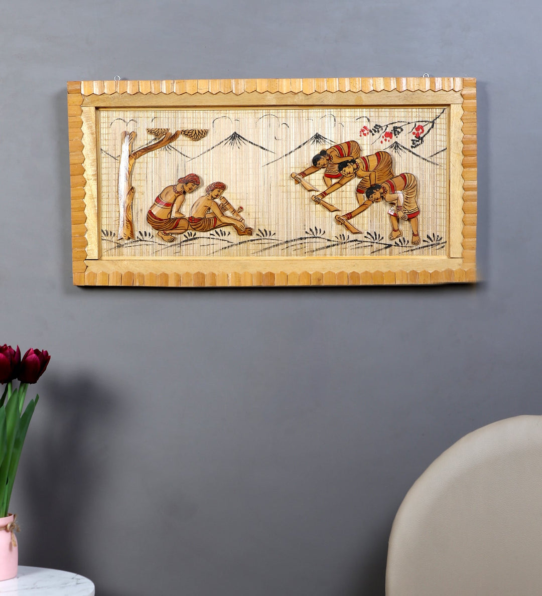 SILPAKARMAN Bamboo Wall Hanging