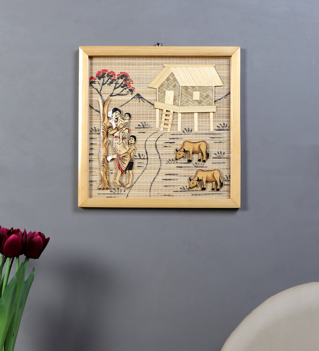 SILPAKARMAN Bamboo Wall Hanging