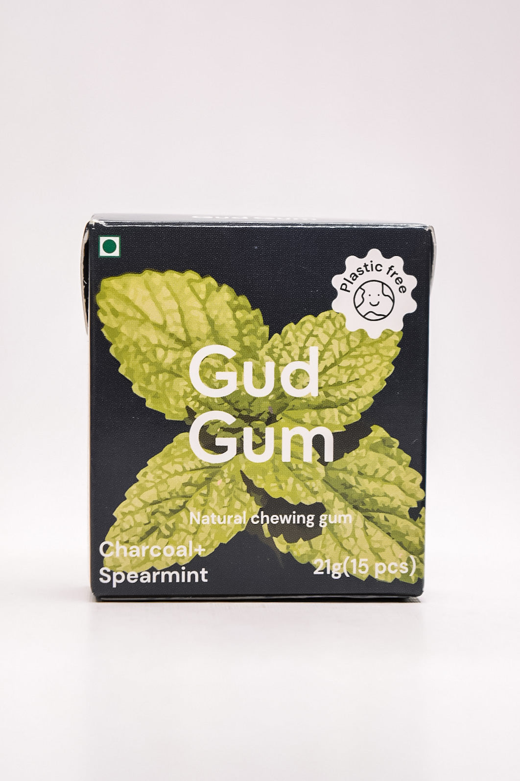 Gud Gum Chewing Gum - Mini Pack of 4 - Raspberry, Lemon, Charcoal Mint, Strawberry