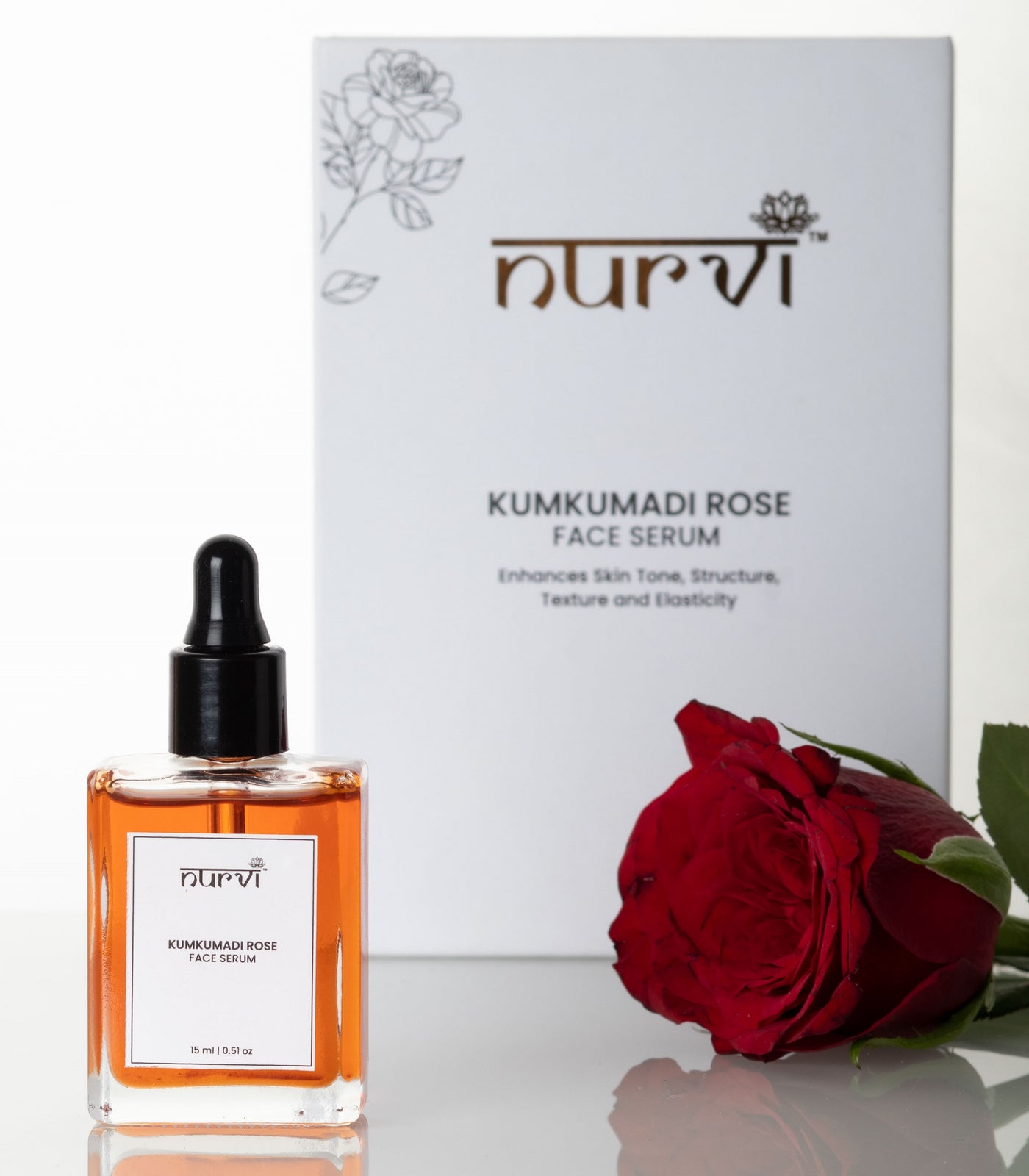 Nurvi Kumkumadi Rose Face Serum - 15ML