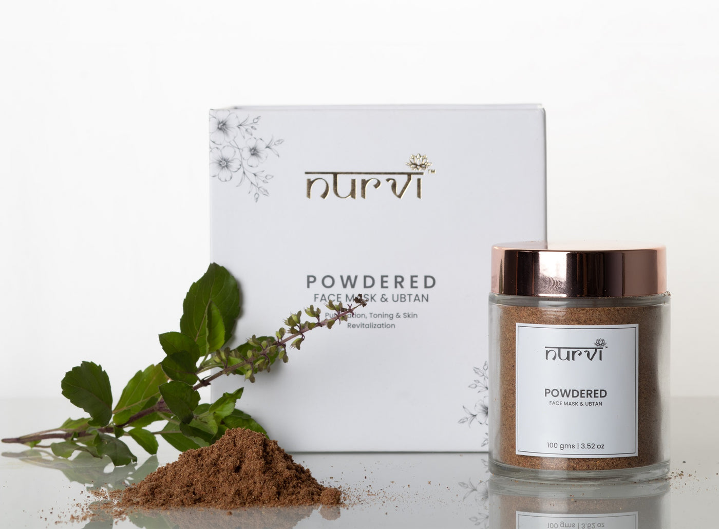 Nurvi Powdered Face Mask and Ubtan - 100 Grams