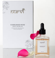 Nurvi Kumkumadi Rose Body Glow Oil - 30ML