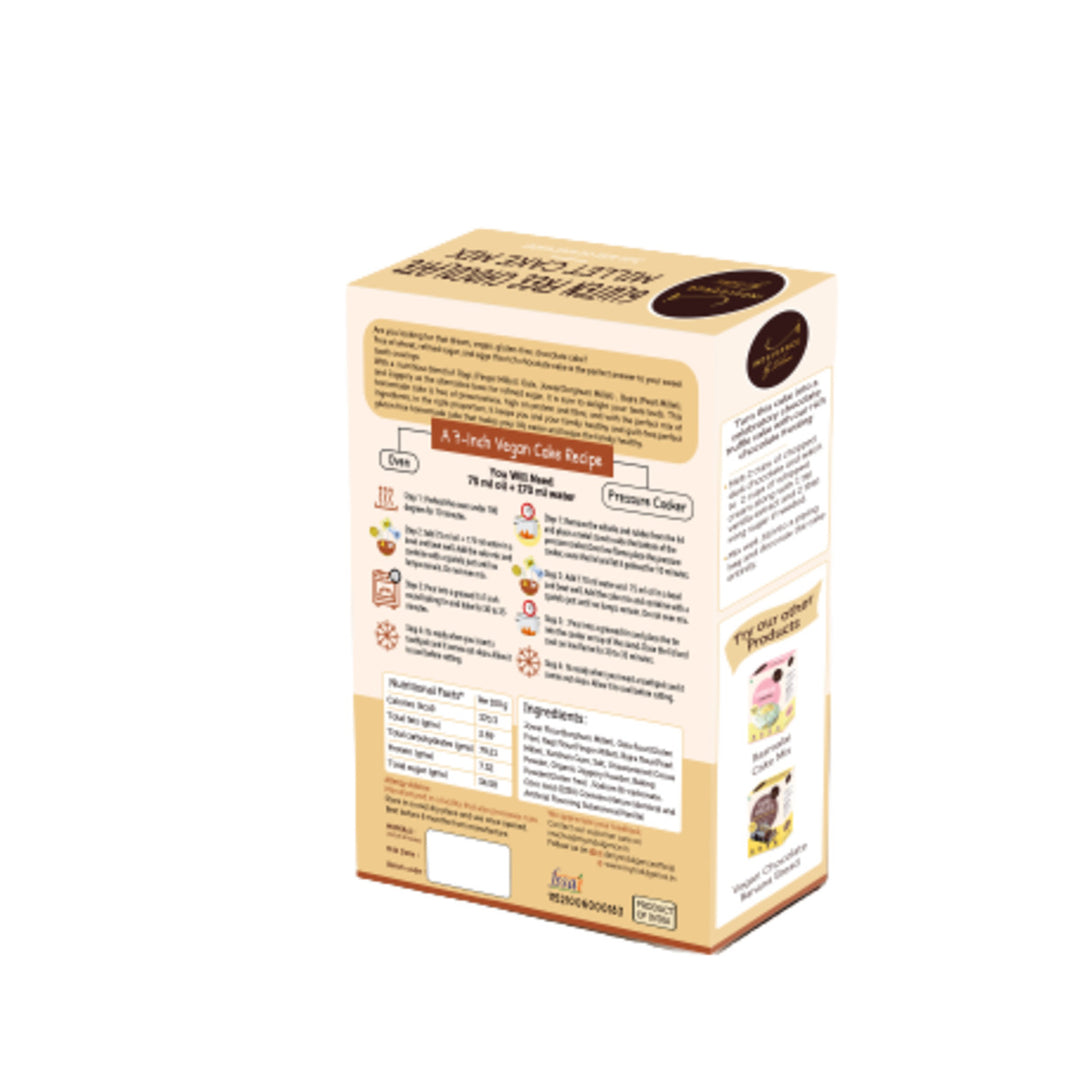 INDULGENCE Gluten Free Chocolate Millet Cake (Vegan) - 250 Gms