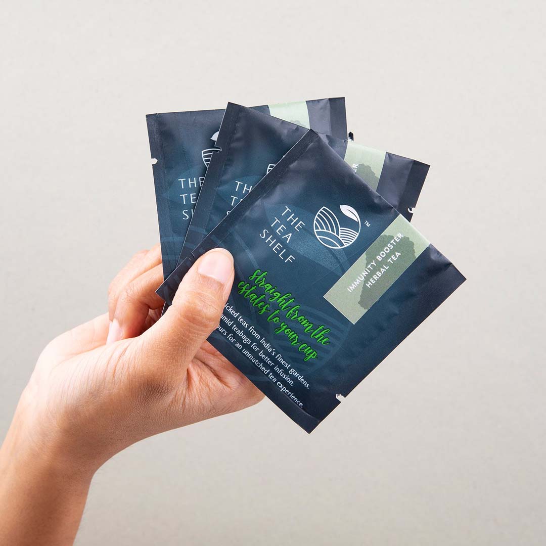 The Tea Shelf Immunity Booster Herbal Tea - 15 Pyramid Teabag
