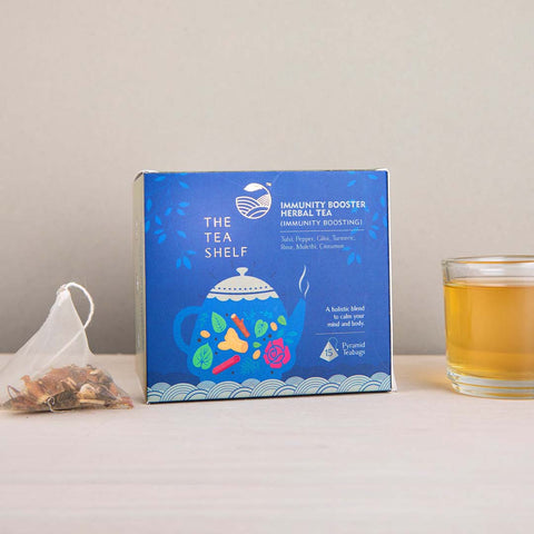 The Tea Shelf Immunity Booster Herbal Tea - 15 Pyramid Teabag