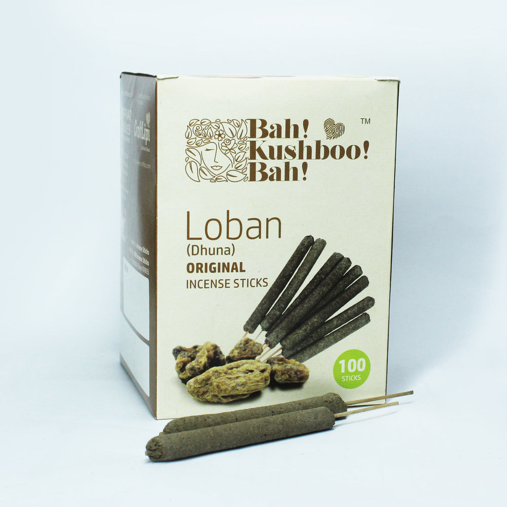 Incense Stick made with Pure Dhuna (Natural Resin) : 200pcs (2xset of 100)