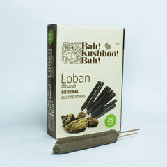 Incense Stick made with Pure Dhuna (Natural Resin) : 300pcs (12xset of 25)