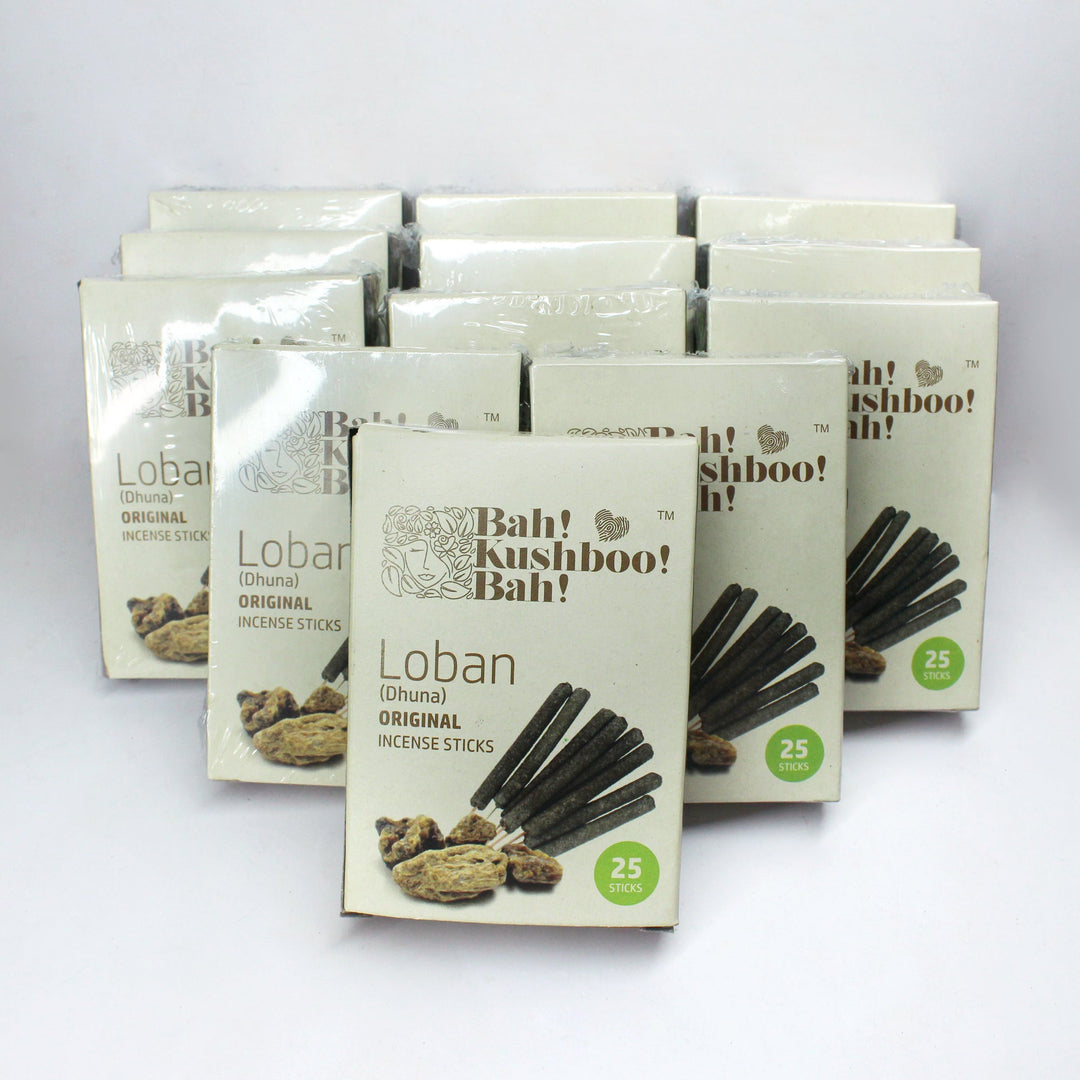 Incense Stick made with Pure Dhuna (Natural Resin) : 300pcs (12xset of 25) - Suspire