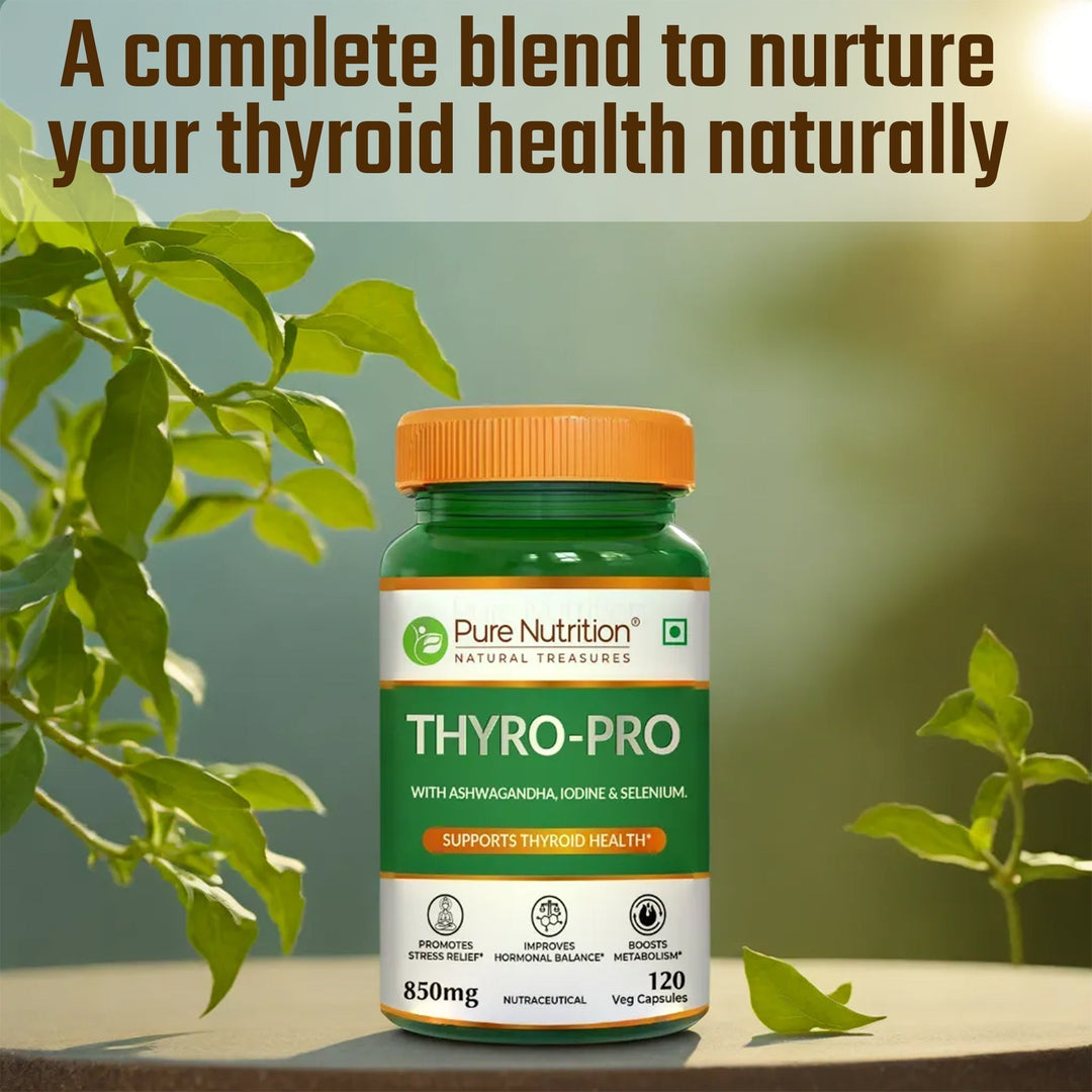 Thyro Pro  Thyroid Support Capsules | Ashwagandha, Iodine & Selenium | 120 Caps