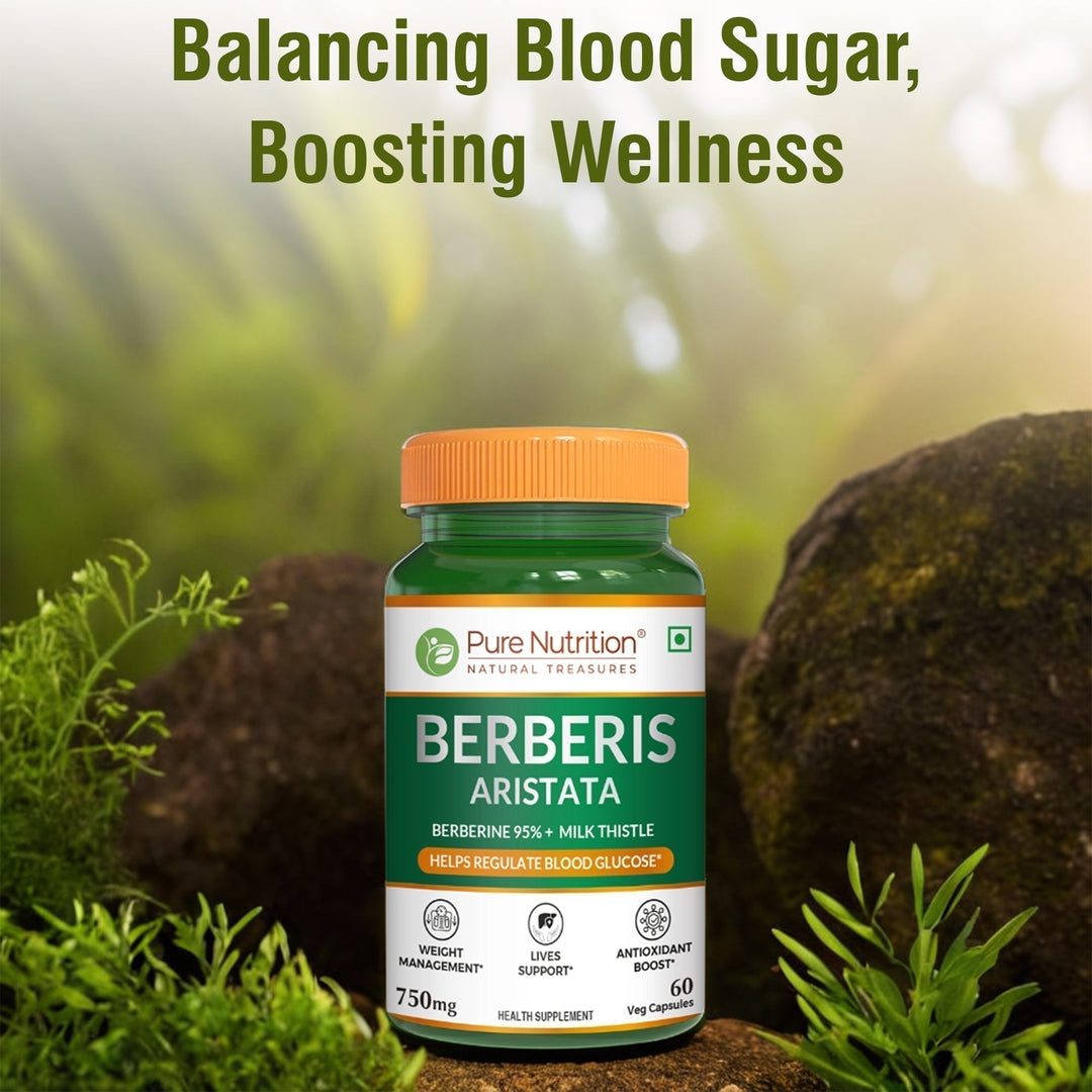 Berberis Aristata 60 Capsules  Berberine 95% & Milk Thistle | Liver Support