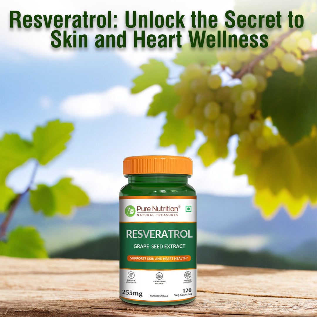 Resveratrol with Grape Seed Extract | Antioxidant Support  255mg