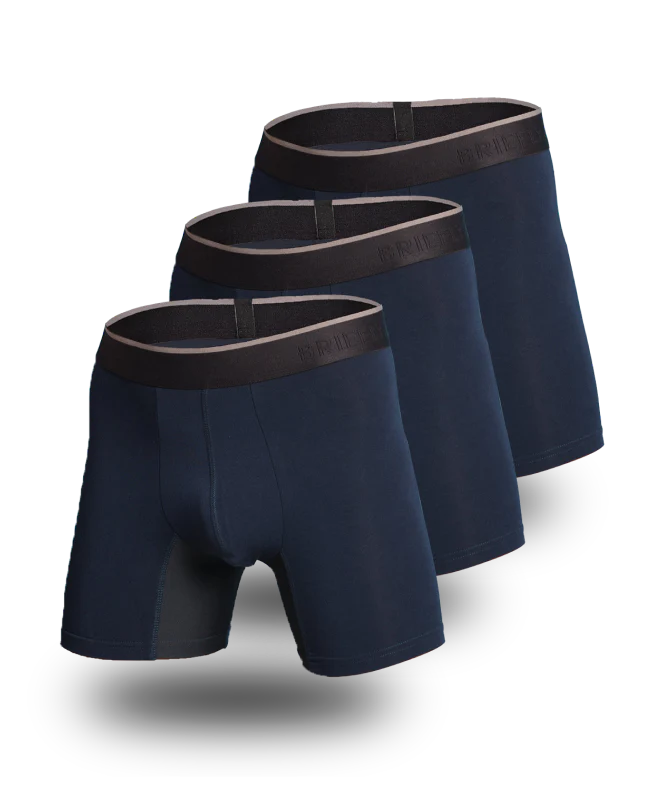 Briefly Bamboo Boxer Briefs 3 Pack