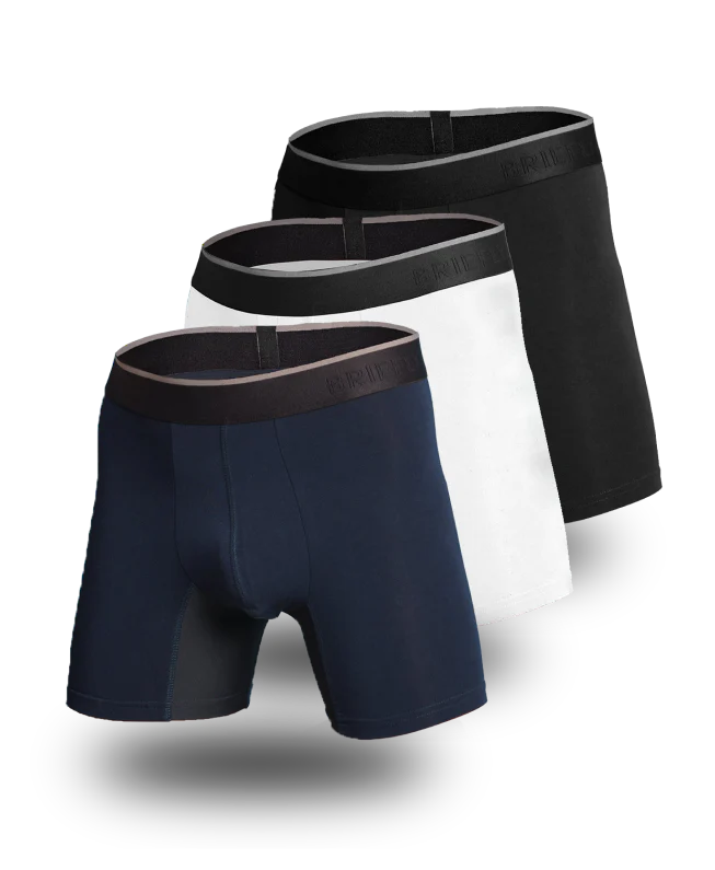 Briefly Bamboo Boxer Briefs 3 Pack