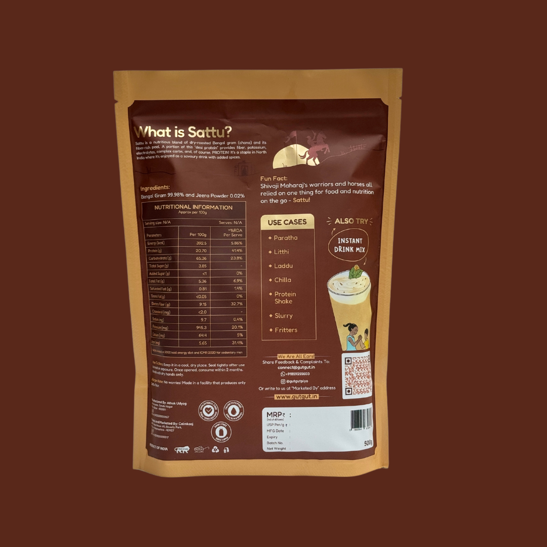 GutGut Sattu | Flour - Atta | 500 gm