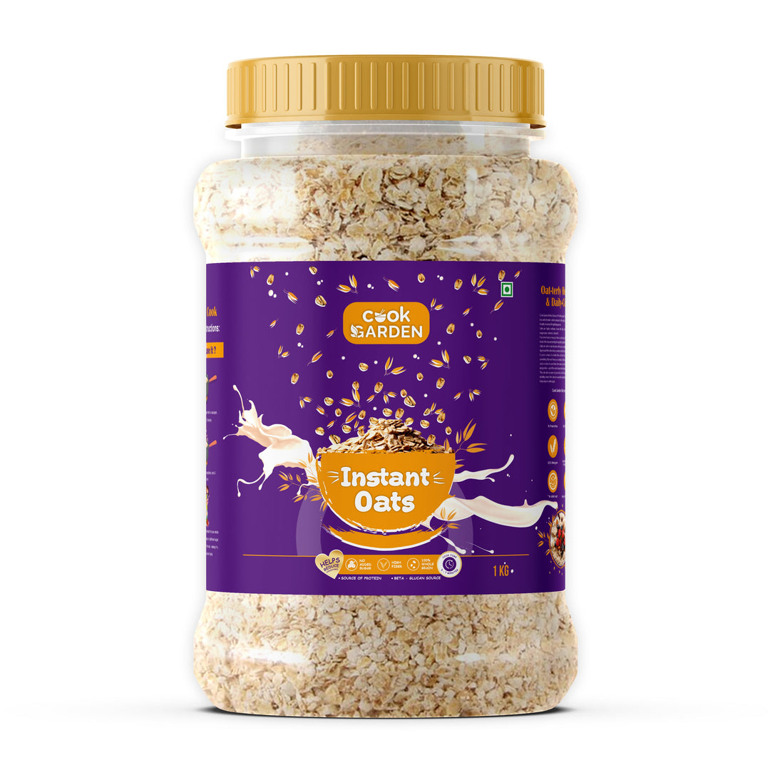 CookGarden Instant Oats | 100% Wholegrain Breakfast | High Protein and Fibre