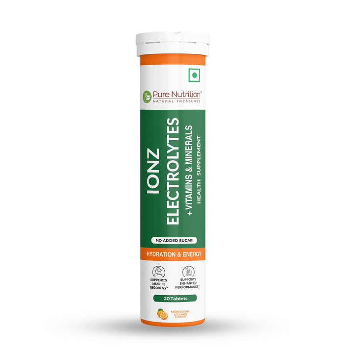 IONZ Electrolytes + Vitamins & Minerals  Moroccan Orange Effervescent