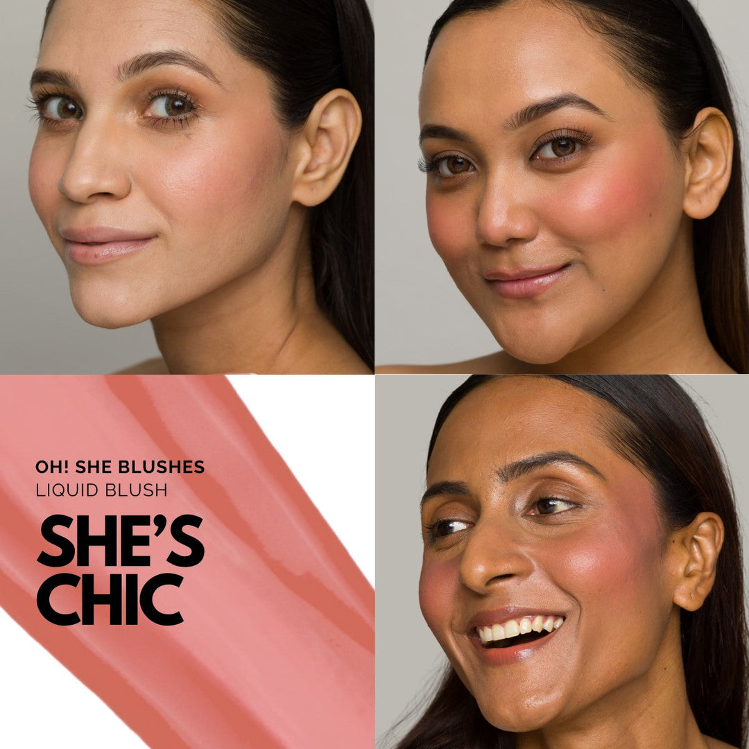 Iris Cosmetics Oh! She Blushes Liquid Blush- She’s Chic
