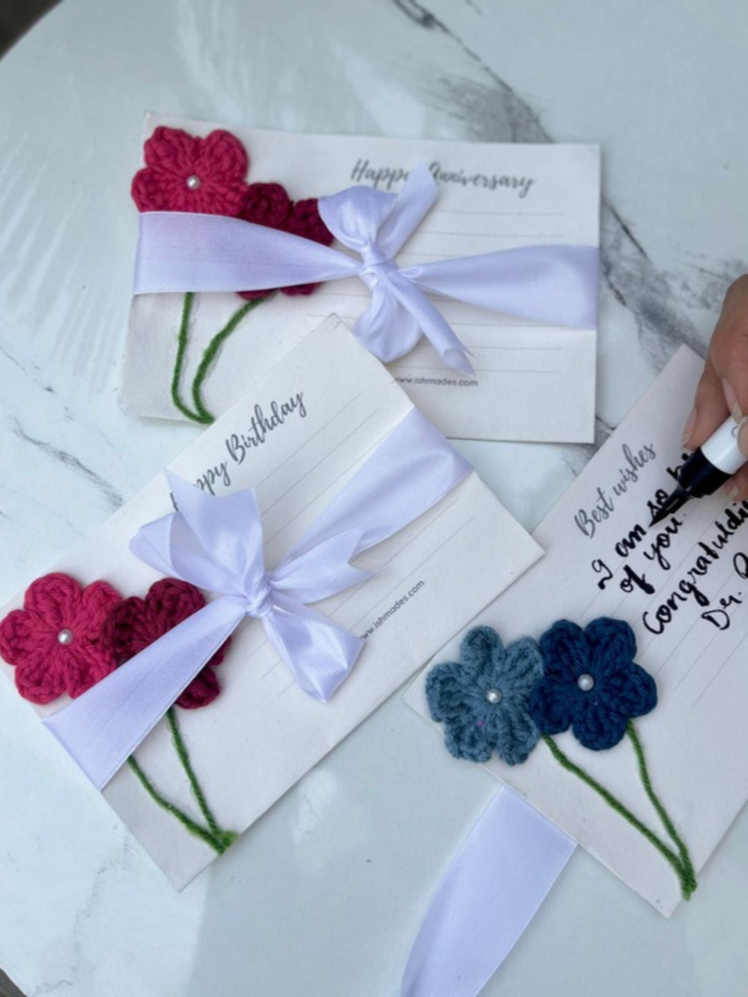 Ishmades Crochet postcards | Plantable envelope cover - Suspire