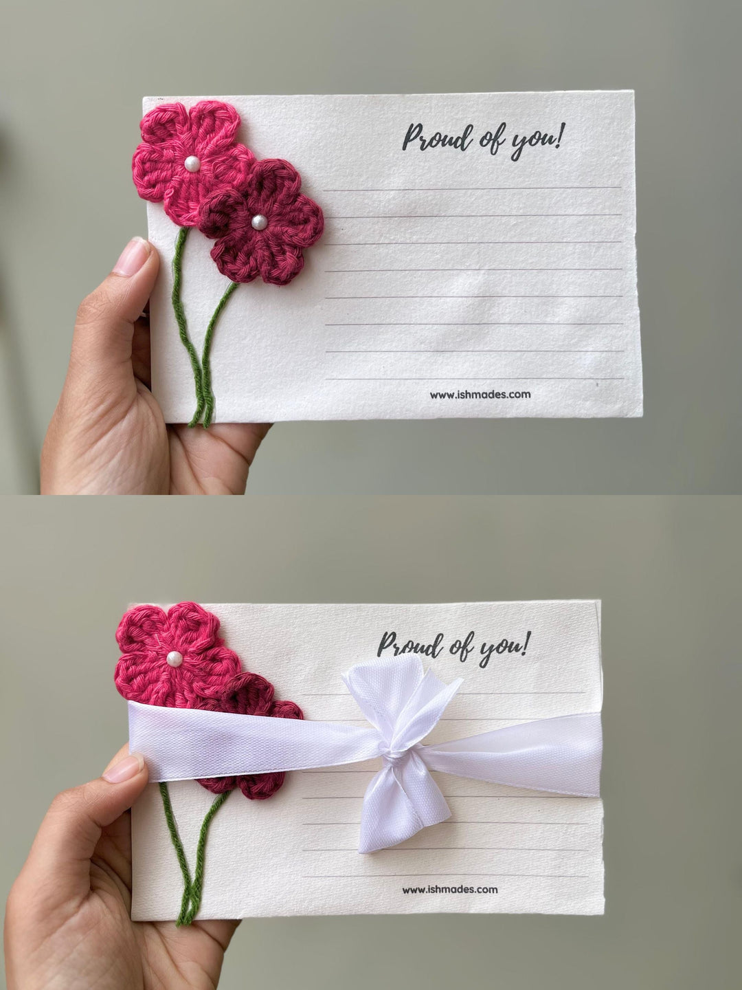 Ishmades Crochet postcards | Plantable envelope cover - Suspire