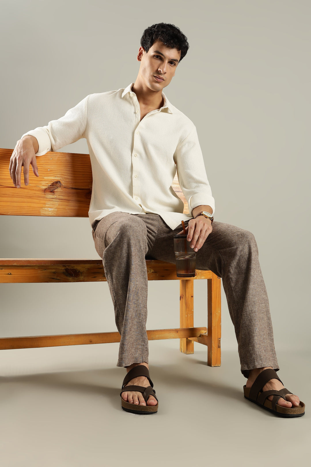 Islands of Loom Frost Waffle Shirt - Suspire