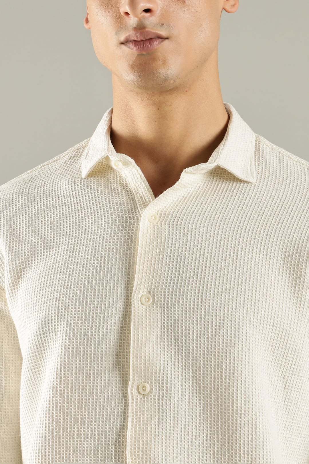 Islands of Loom Frost Waffle Shirt - Suspire