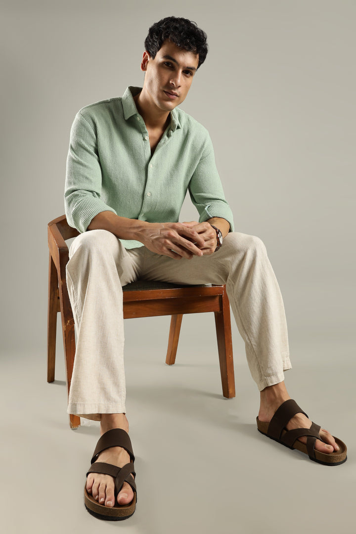 Islands of Loom Meadow Waffle Shirt - Suspire