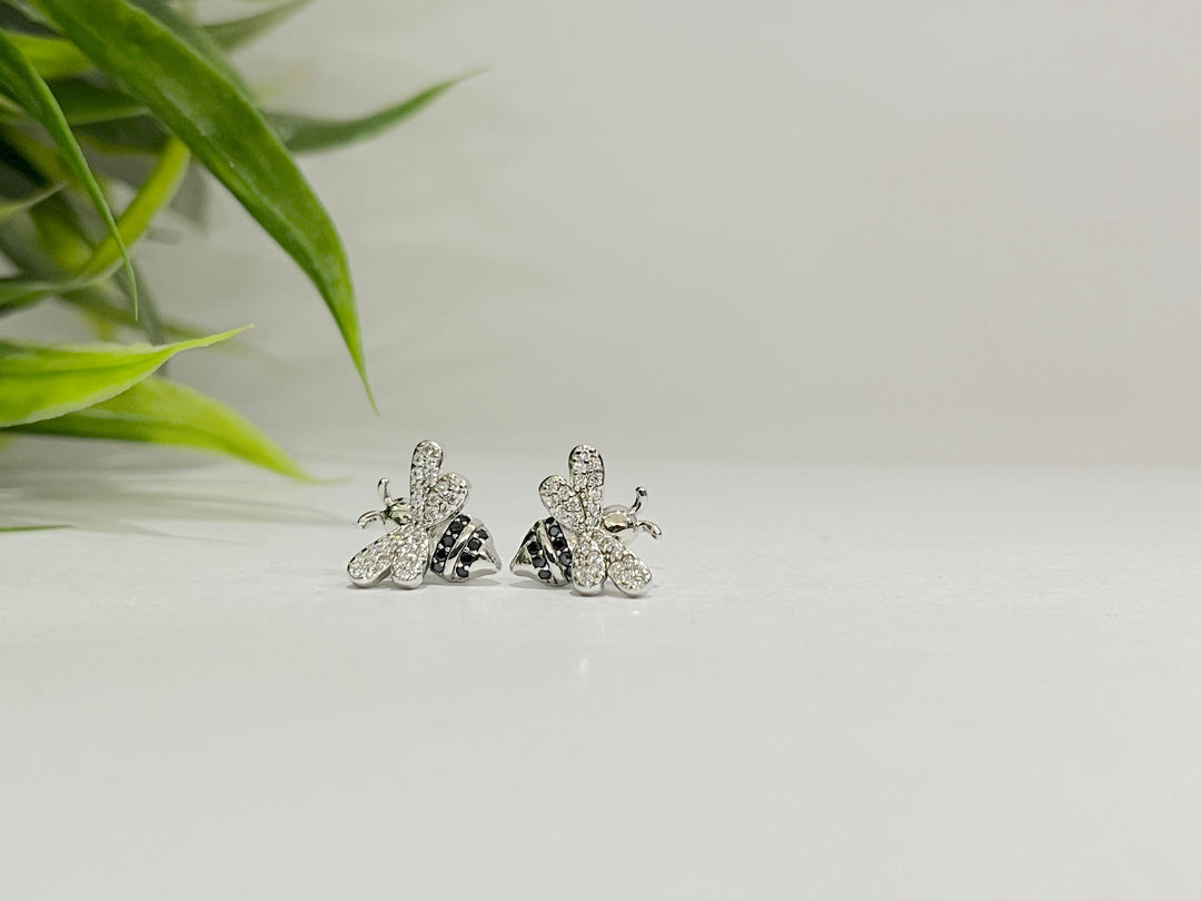 Italian Finish Butterly Sterling Silver Ear Ring - Suspire