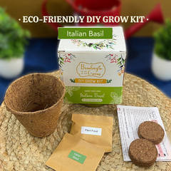 Bombay Greens Eco-Friendly Grow Kit - Italian Basil