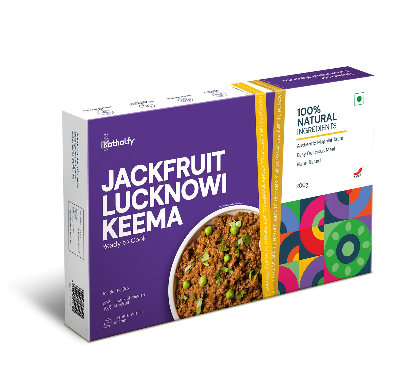 Kathalfy Jackfruit Lucknowi Keema (Authentic Mughlai Taste) | 200 Grams (Pack of 2)