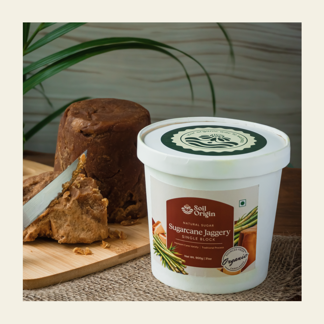 Soil Origin Jaggery Block - 900 Gm (Pack of 2)