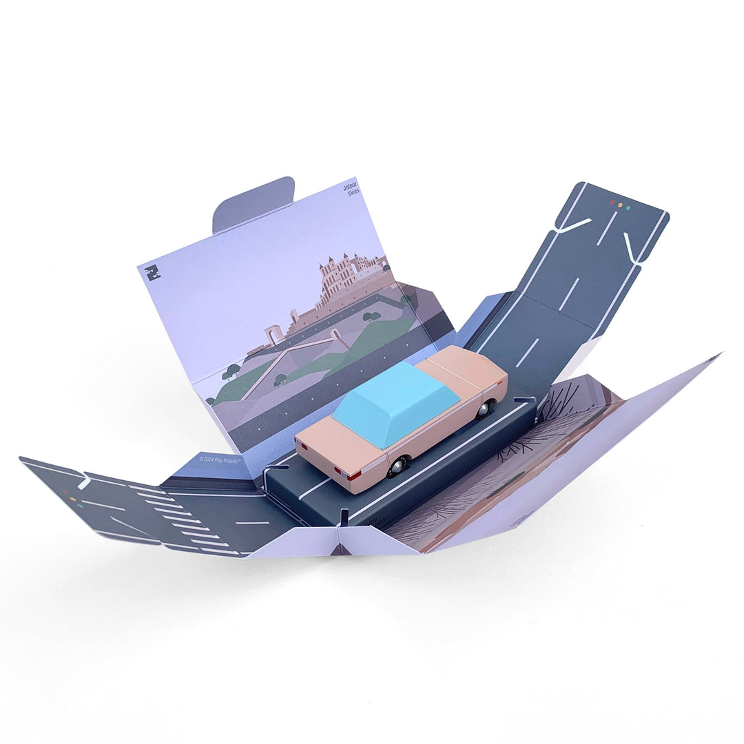 Jaipur Skies - Wooden Toy Car //Iconic Sedan