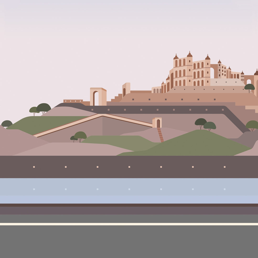 Jaipur Skies - Wooden Toy Car //Iconic Sedan