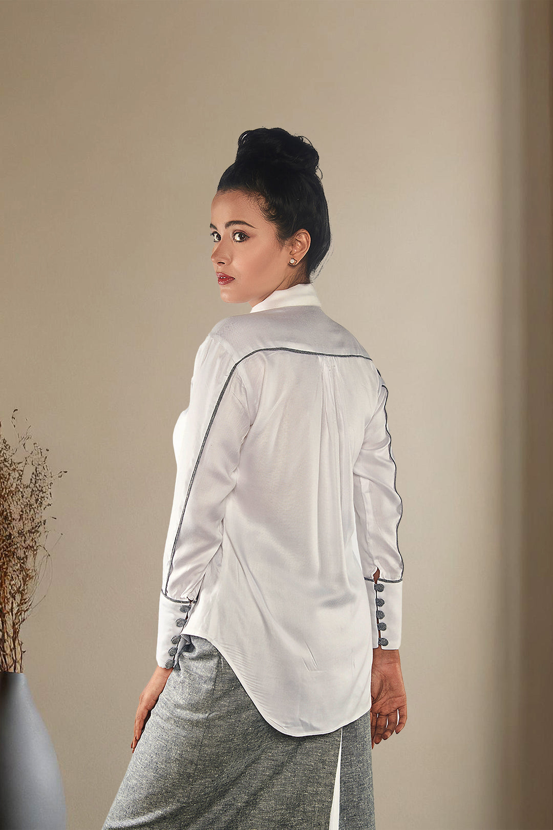 Jhultaru By Deesha Greyline Shirt