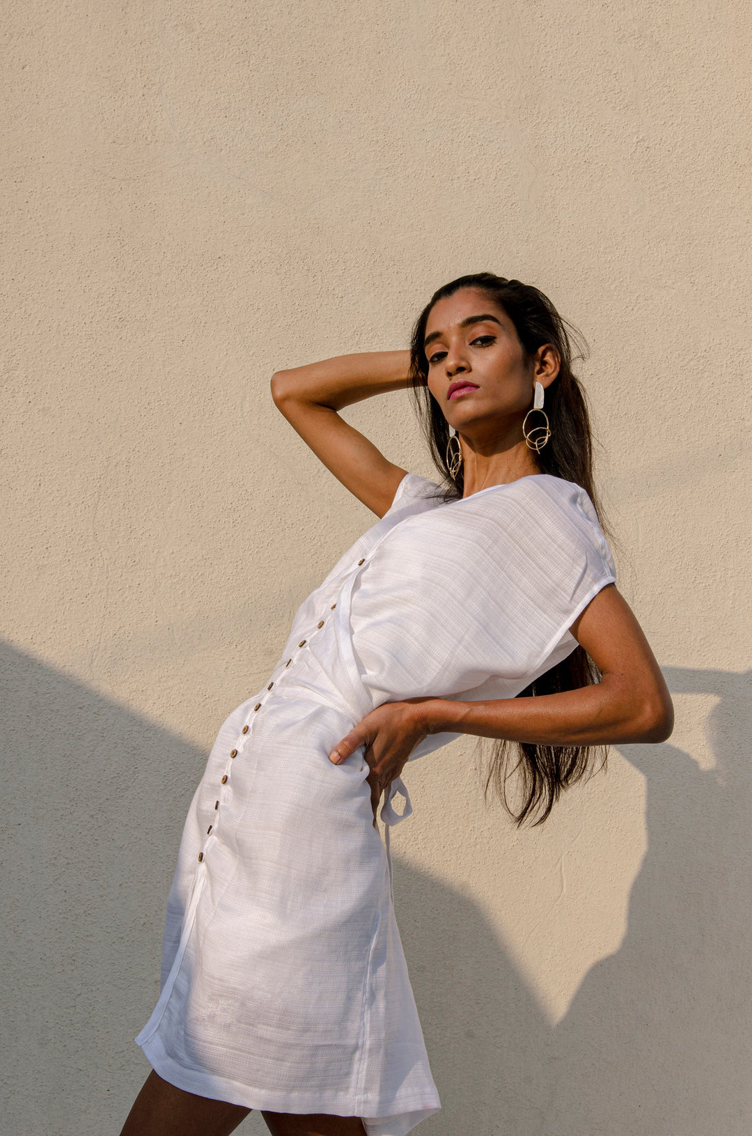 Jhultaru By Deesha White Mini Dress