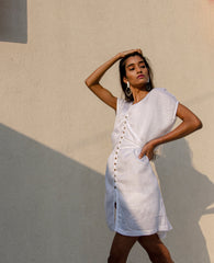 Jhultaru By Deesha White Mini Dress