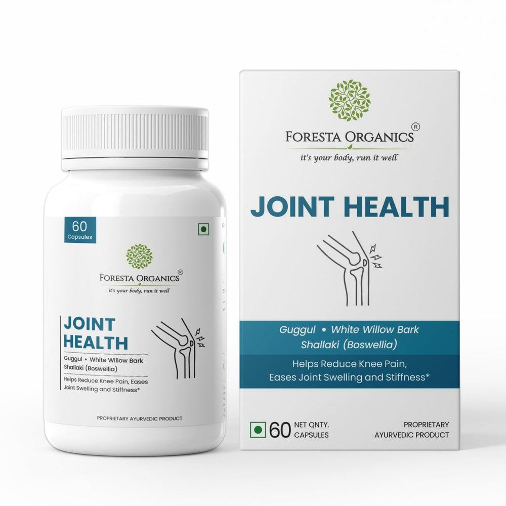 Foresta Organics Joint Health with Boswellia, Guggul, White Willow Bark & Piperine - 60 Capsules