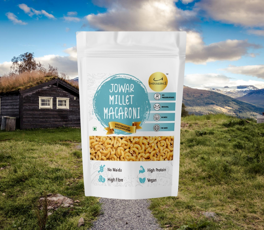 INDULGENCE No Maida Jowar Millet macaroni 400Gms - (Pack of 2)