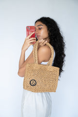 One Less Raffia Mini Tote Bag