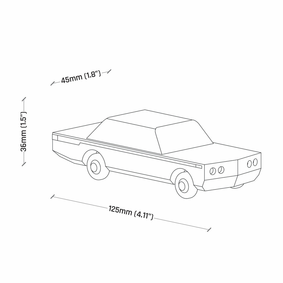 Jaipur Skies - Wooden Toy Car //Iconic Sedan
