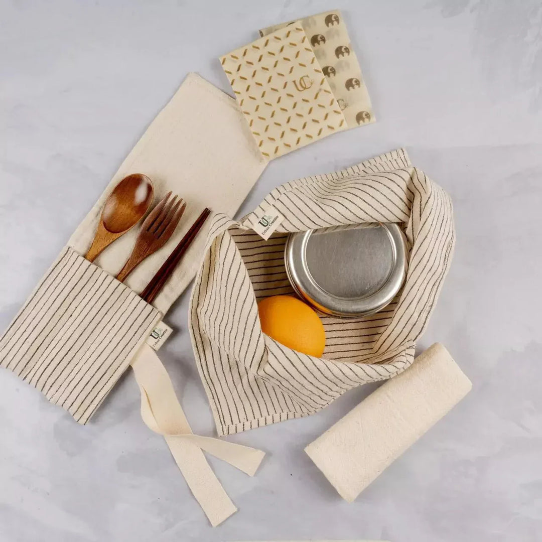 Urban Creative Kala Cotton Travel Cutlery Wrap / Organizer Roll Up in assorted patterns
