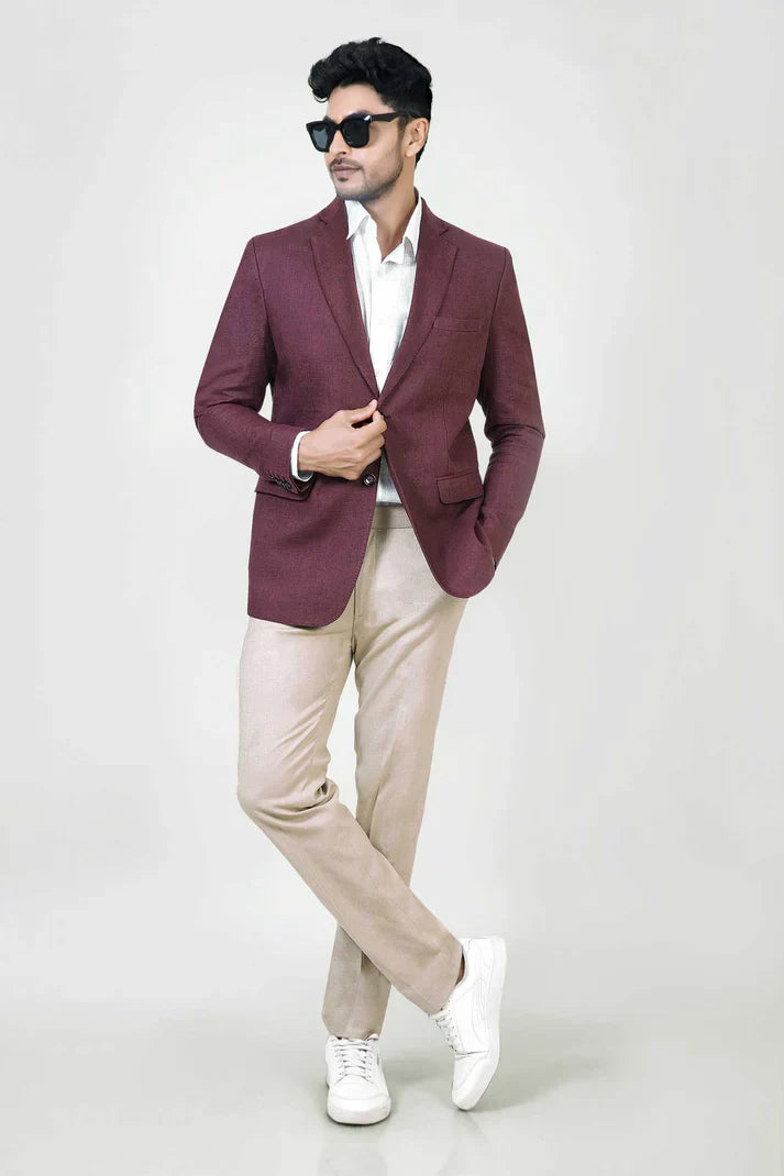 Adam Leaves Kale - Men’s Linen blazer