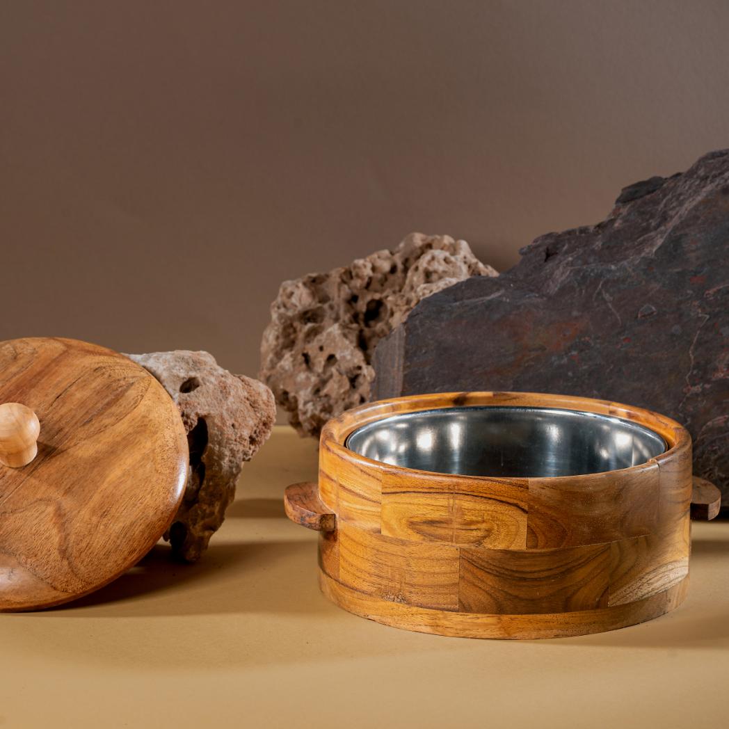 Araana Home Kapish Chapati Box with Insulated Stainless Steel Bowl Inside