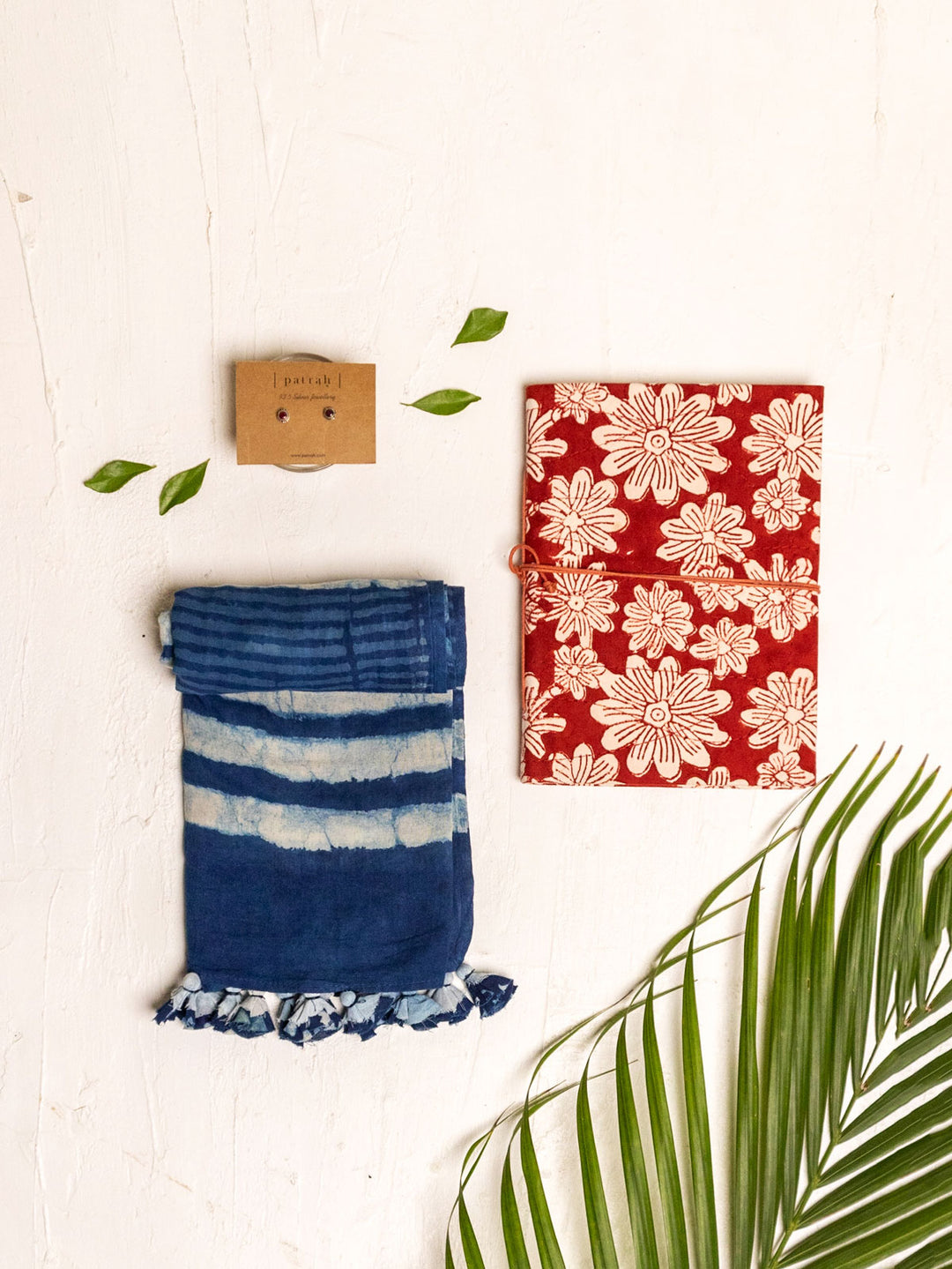 Patrah Kashish Diary, Scarf & Silver Jewellery Gift Combo