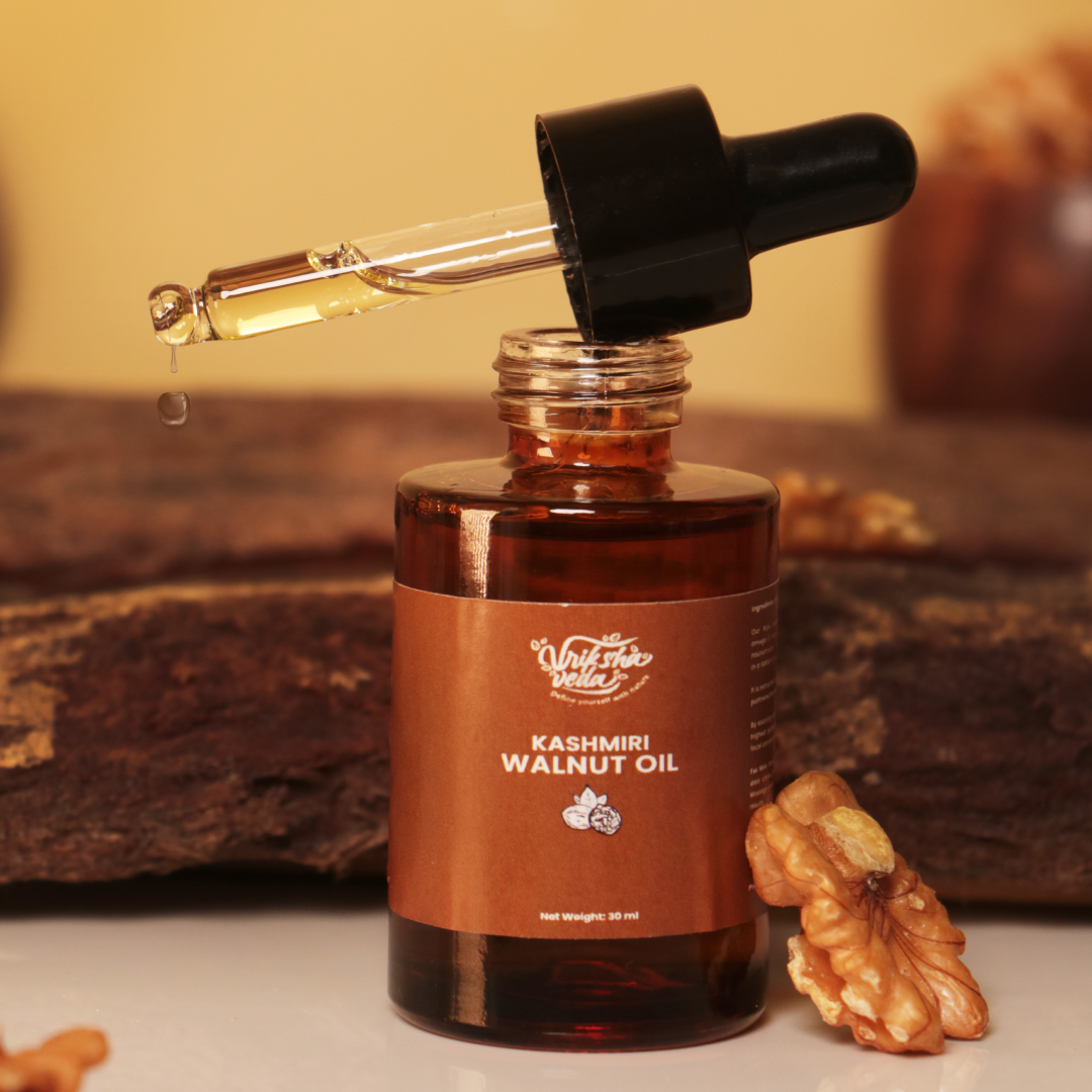 Kashmiri Walnut Oil I 30ml & 100ml I Wood Pressed, Unrefined Kashmiri Akhrot ka Tel