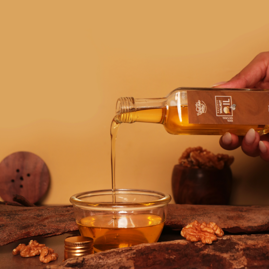 Kashmiri Walnut Oil I 30ml & 100ml I Wood Pressed, Unrefined Kashmiri Akhrot ka Tel